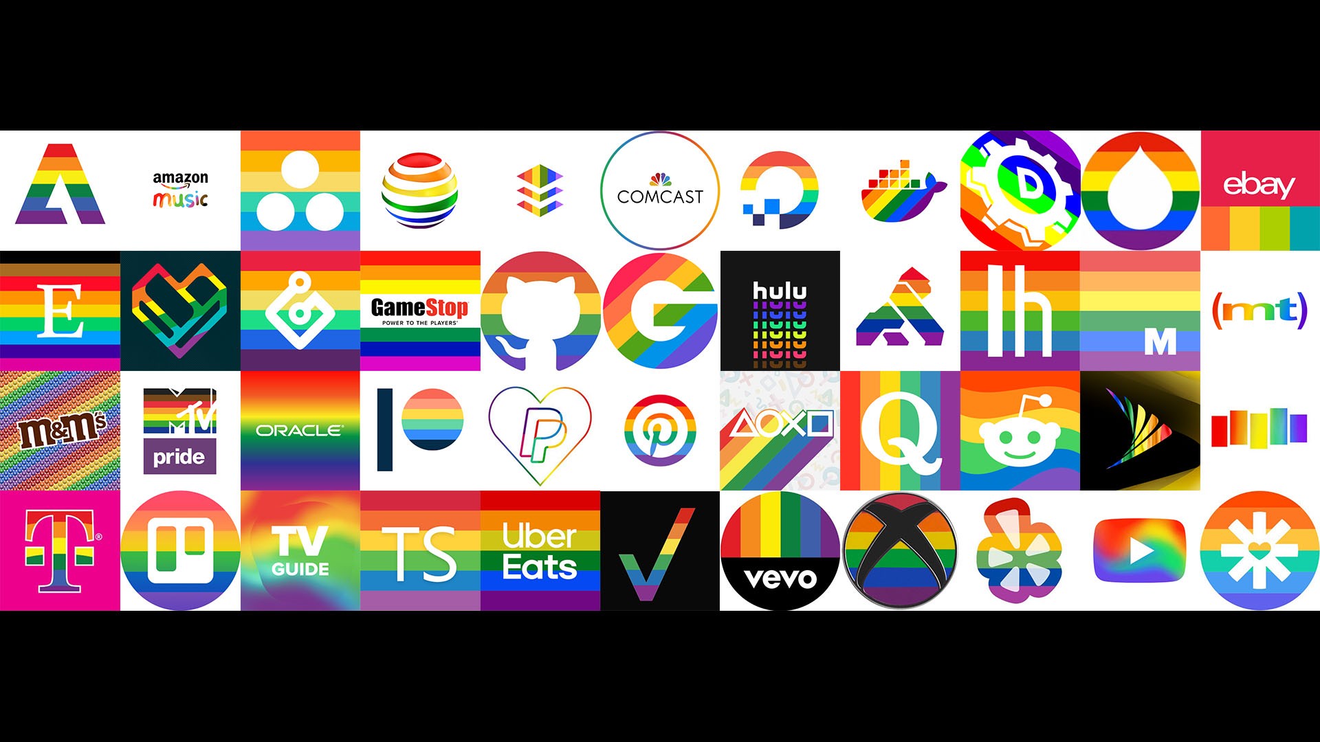 Pride Month Corporate Logos